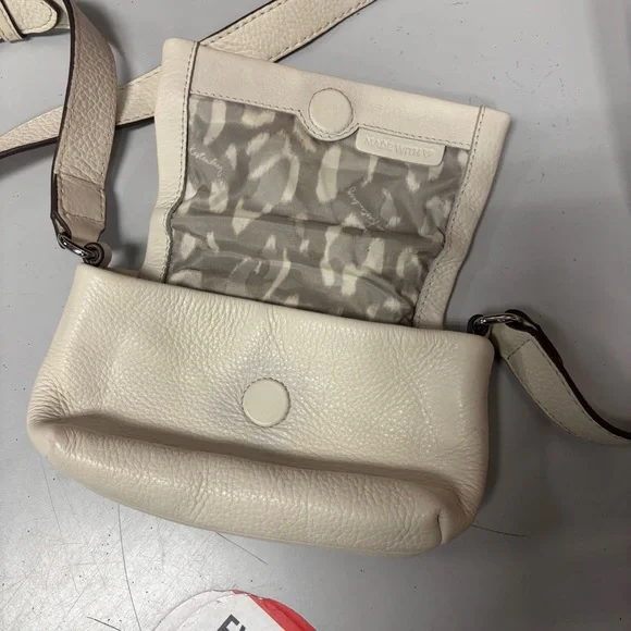 Aimee Kestenberg Broadway Mini White Leather Crossbody Bag - Picture 2 of 4